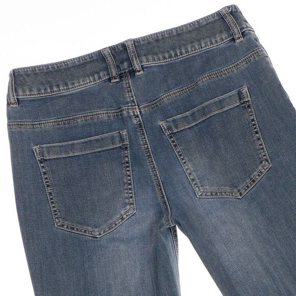Chicos Slim Leg Jeans Size 00 (2) Womens Medium Wash Blue Denim Stretch 27x26 - Picture 4 of 13